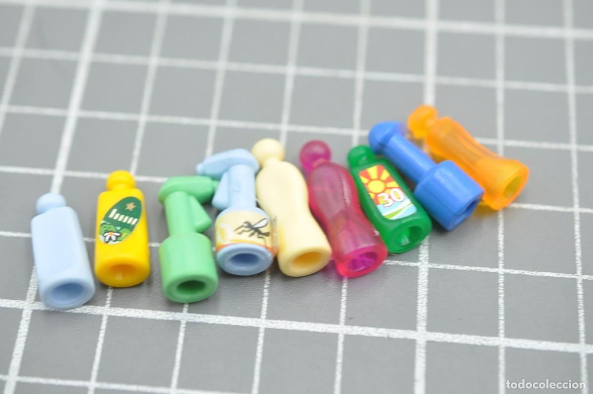 Playmobil: WSK090 pq&ntilde;7 Playmobil, 8 botes limpieza ba&ntilde;o