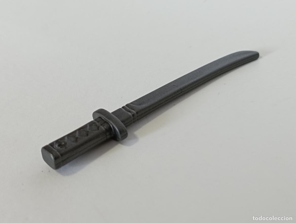 Playmobil: PLAYMOBIL ESPADA KATANA SAMURAI MEDIEVAL ARMAS--GRIS OSCURO