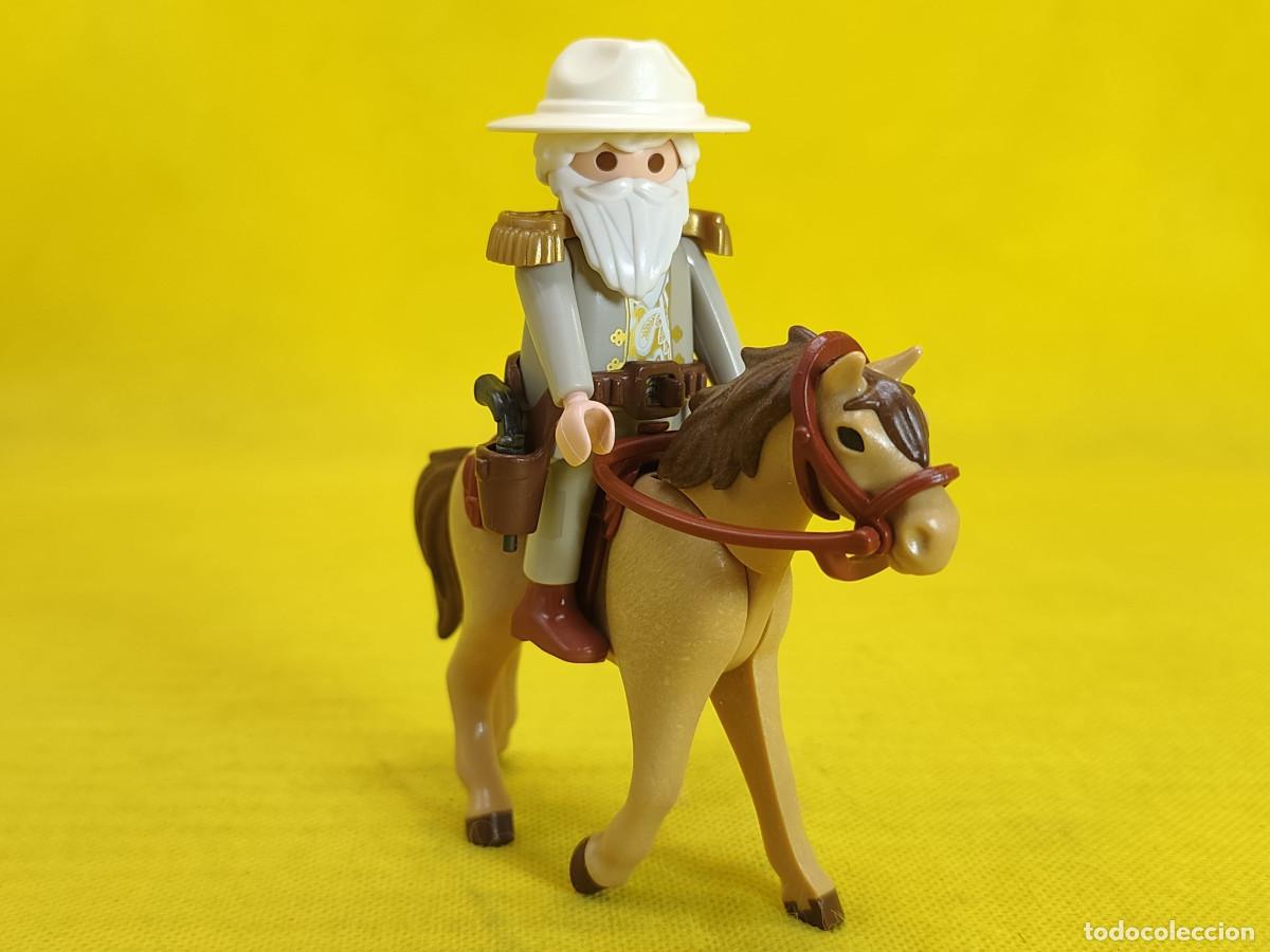 Playmobil: Playmobil Oficial confederado con caballo, soldado sudista
