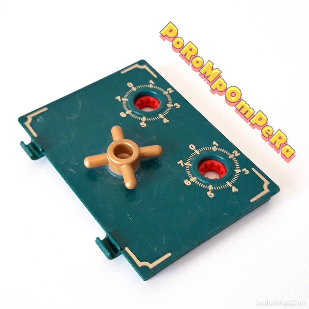 Playmobil: PLAYMOBIL PUERTA VERDE OSCURO CAJA FUERTE LADRONES JOYER&Iacute;A 9007 ROBO P9