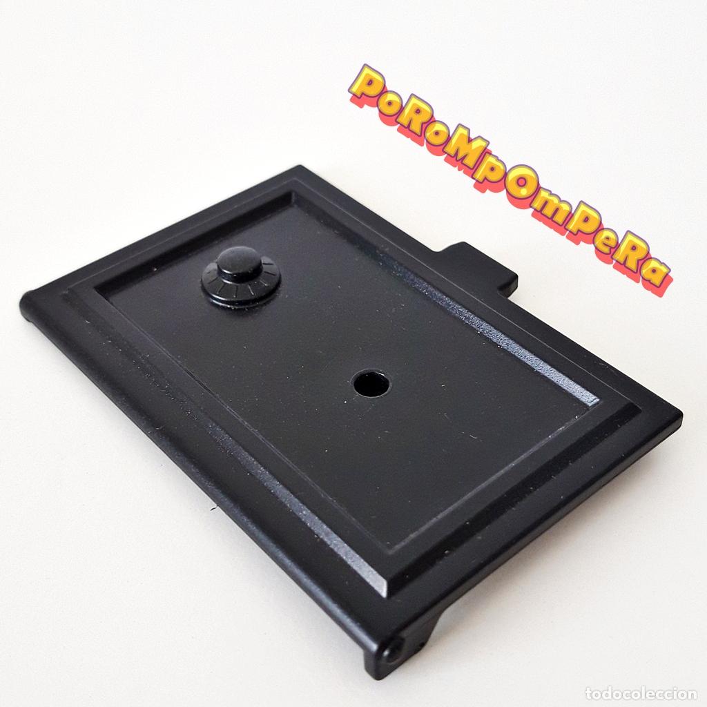 Playmobil: PLAYMOBIL TAPA NEGRA CAJA FUERTE 4398 6478 70012 70557 CIERRE COFRE MALET&Iacute;N OESTE F5