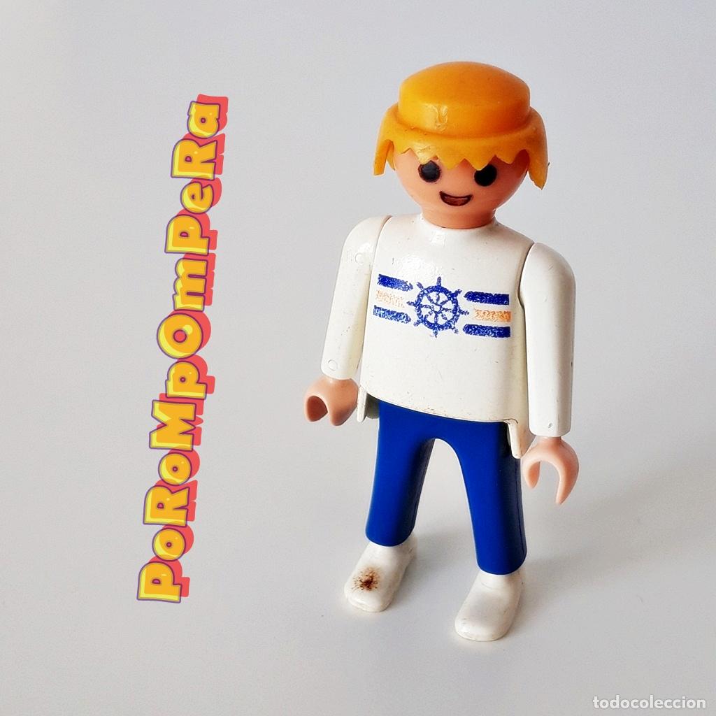 Playmobil: PLAYMOBIL FIGURA SIMILAR PILOTO LANCHA DE RECREO 3225 BOTE FAMILIAR EXPLORER CUSTOM/COMPLETAR