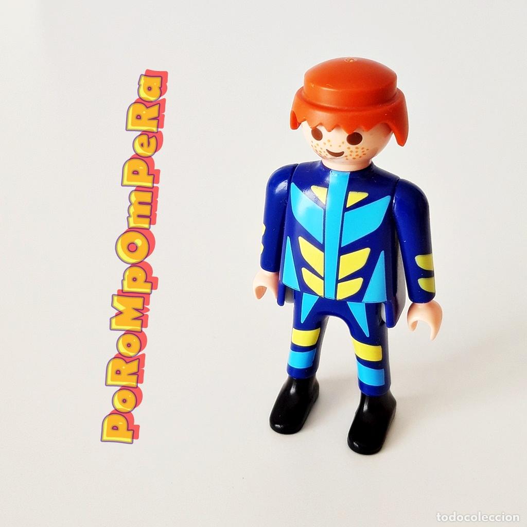 Playmobil: PLAYMOBIL FIGURA SIMILAR PILOTO QUAD 4425 HOMBRE MU&Ntilde;ECO CUSTOM/COMPLETAR