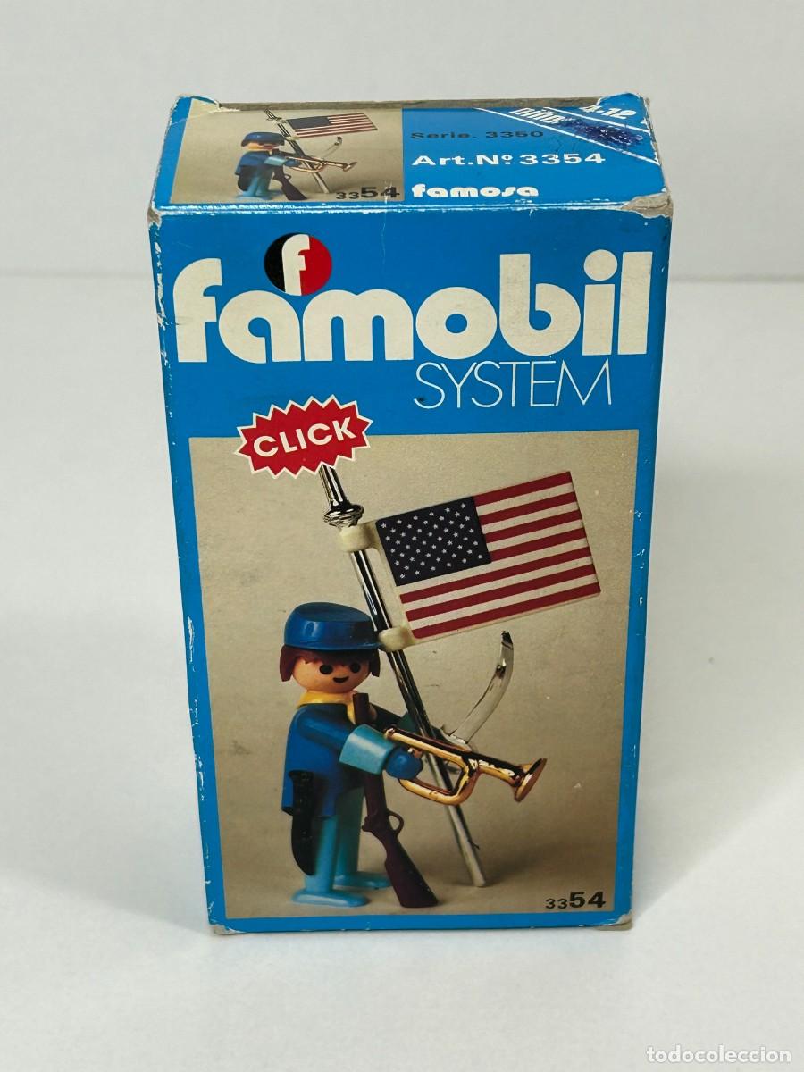Playmobil: CLICK FAMOBIL SYSTEM PLAYMOBIL CABALLERIA USA CAJA 3354