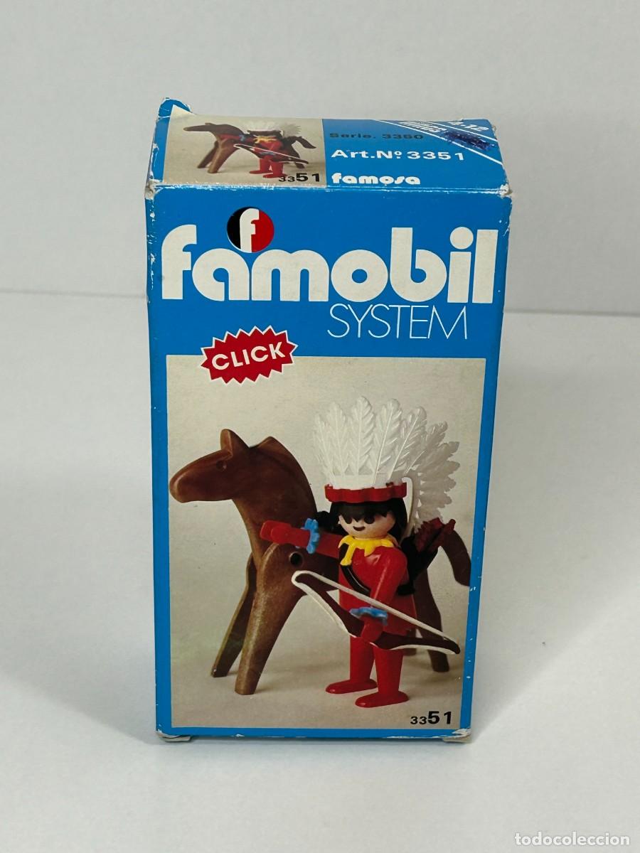 Playmobil: CLICK FAMOBIL SYSTEM PLAYMOBIL JEFE INDIO CAJA 3351