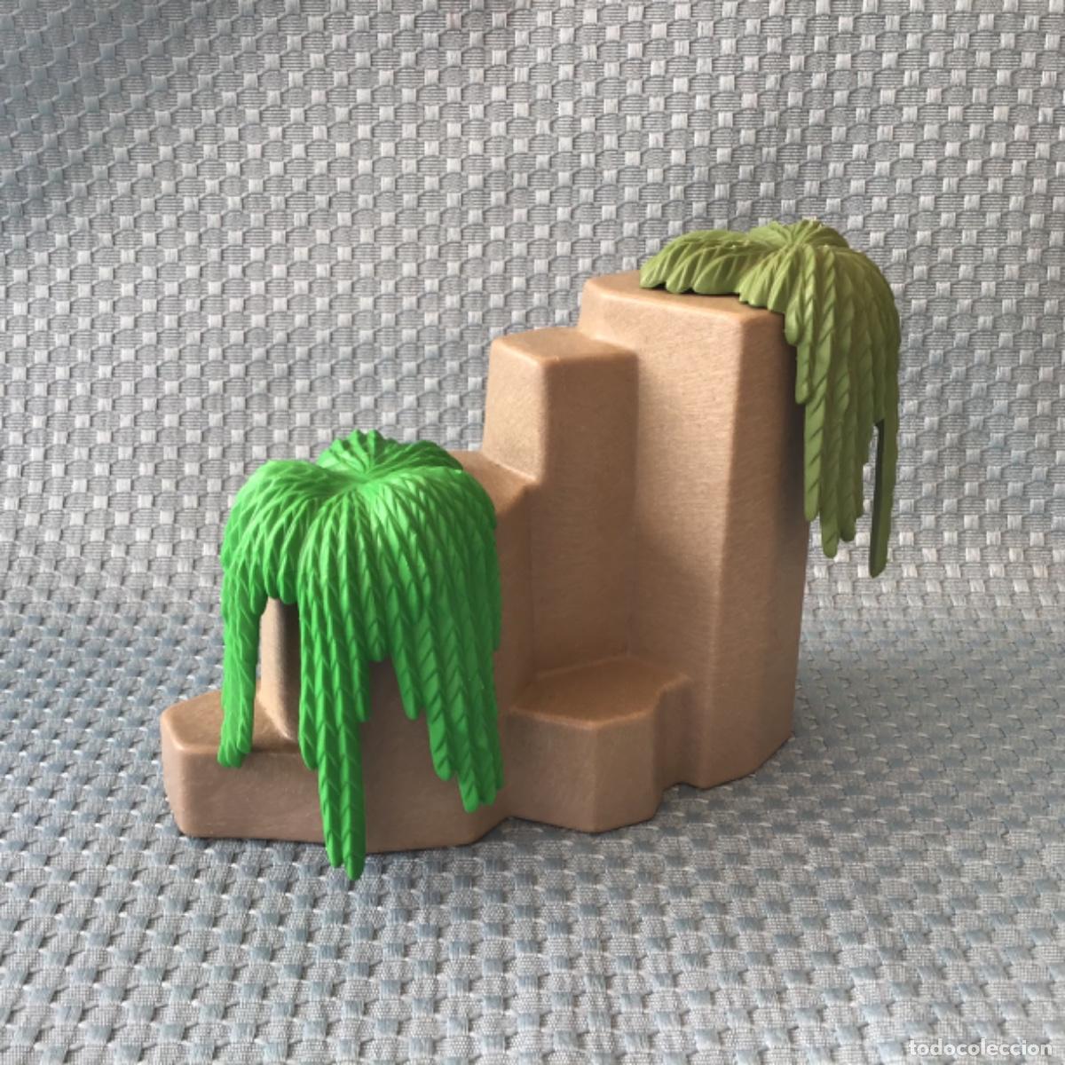 Playmobil: Playmobil Roca gris claro con plantas