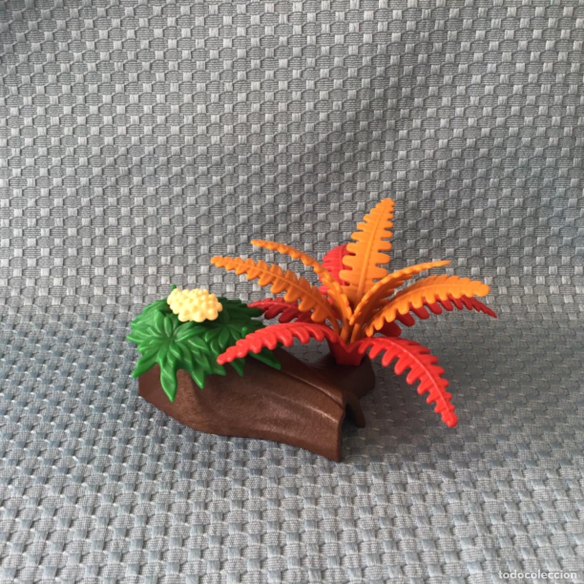 Playmobil: Playmobil Tronco marr&oacute;n con plantas