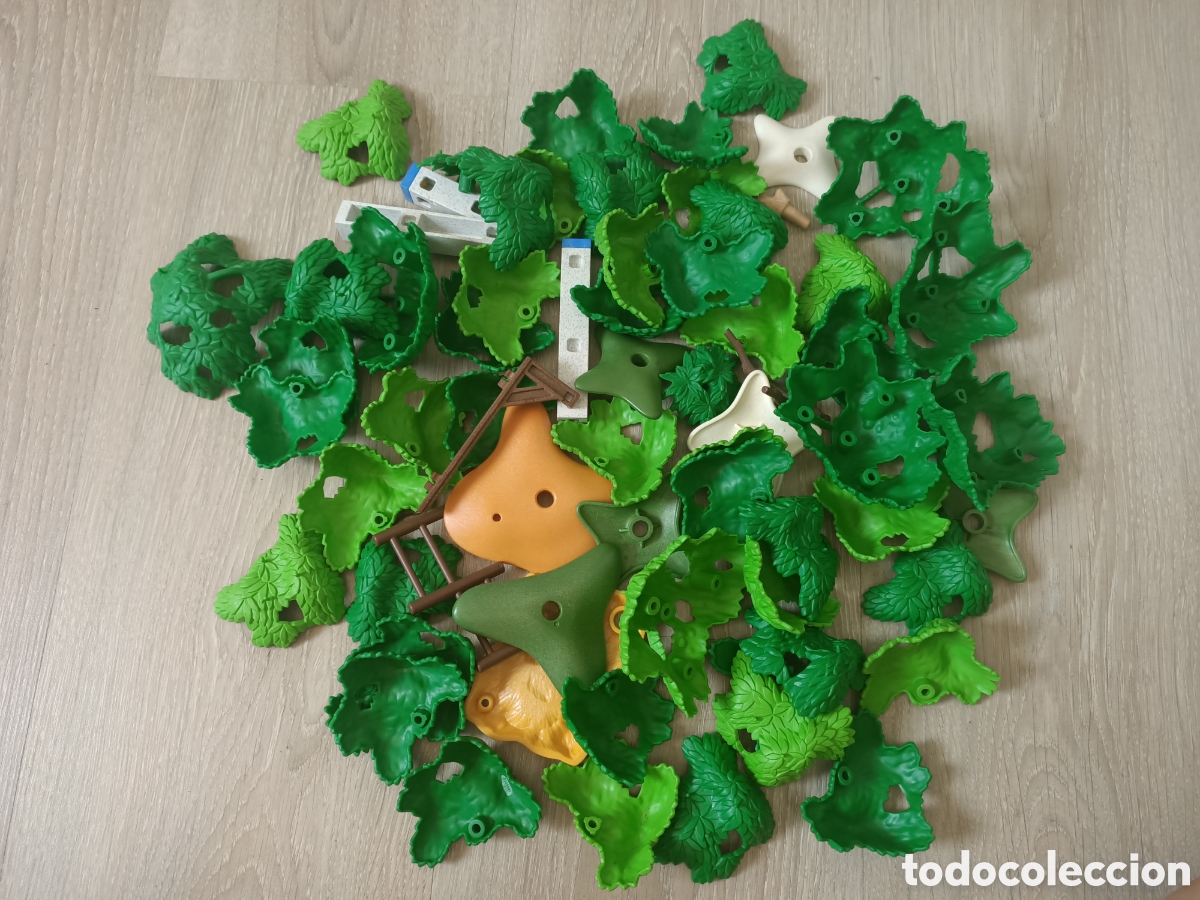 Playmobil: Playmobil lote vegetaci&oacute;n copas arboles suelos bases