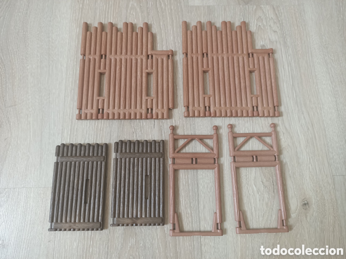 Playmobil: Playmobil lote empalizadas paredes 3419 3773 western oeste fort eagle bravo nordista