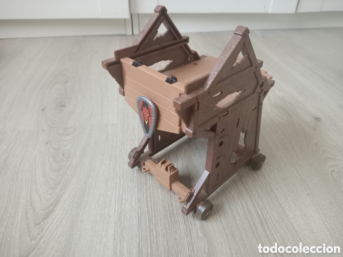 Playmobil: Playmobil 4439 torre de asalto incompleta sin ariete medieval