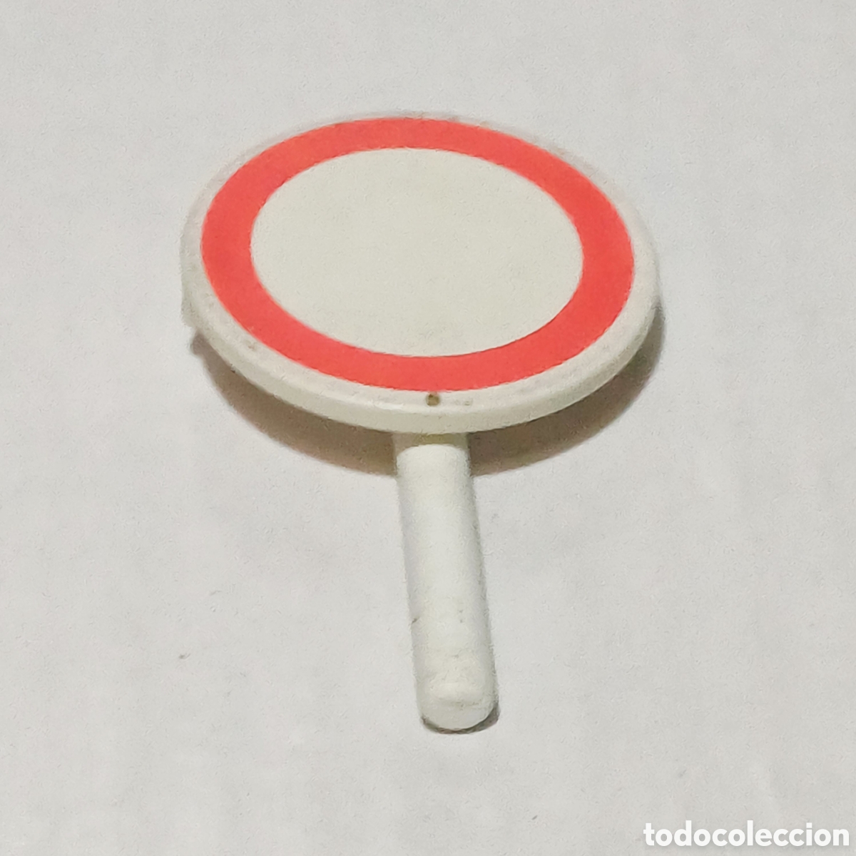 Playmobil: Pieza playmobil se&ntilde;al de mano stop redonda peligro