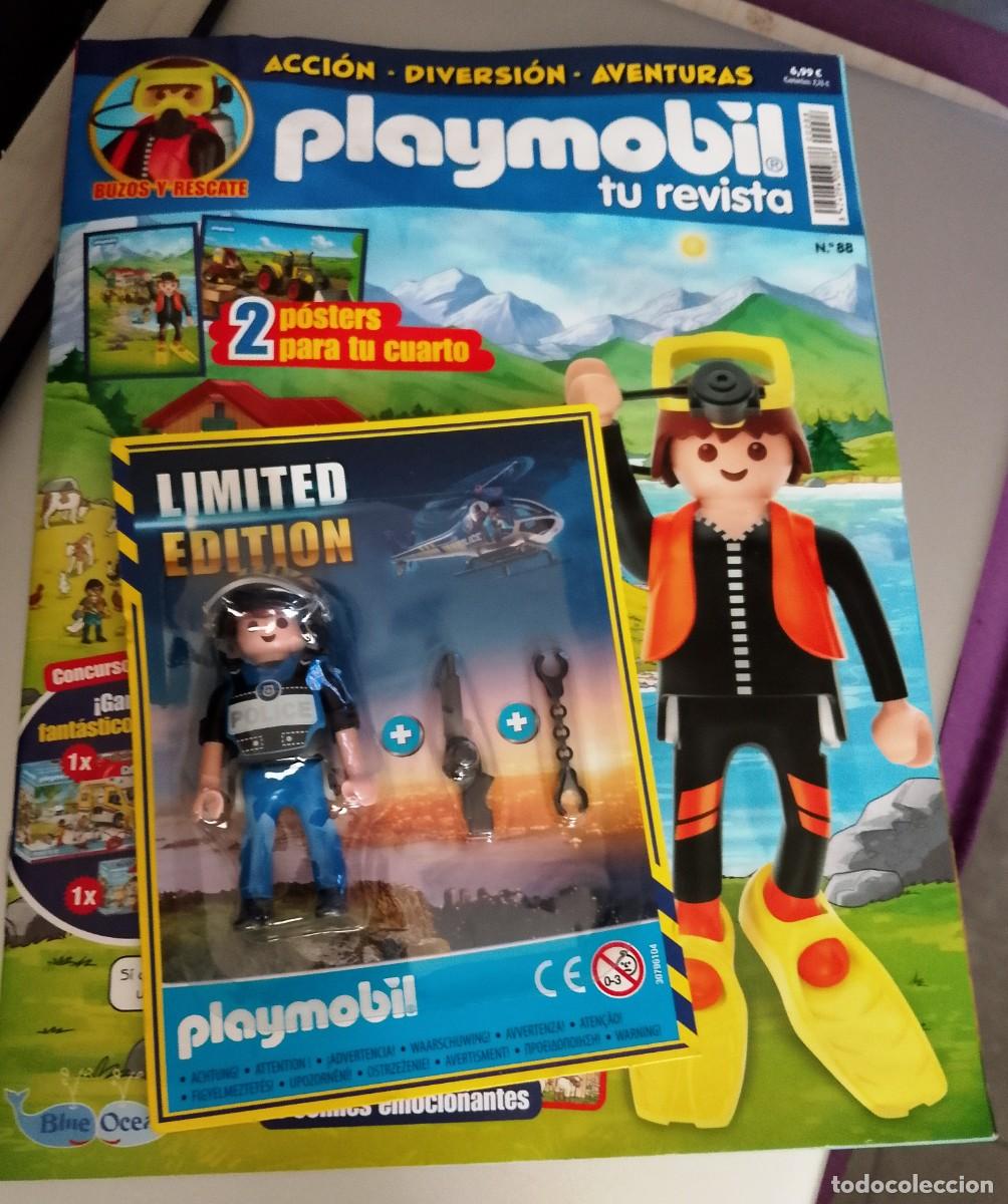 Playmobil: N&uacute;mero 88 - Revista playmobil usada + playmobil limite edition en blister sin abrir.