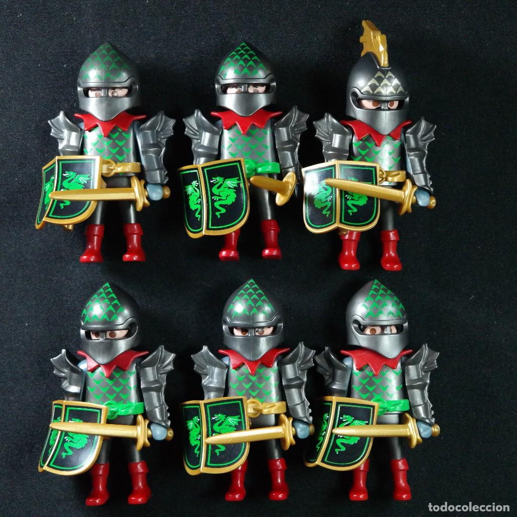 Playmobil: Playmobil 6 caballeros medievales dragon ☼
