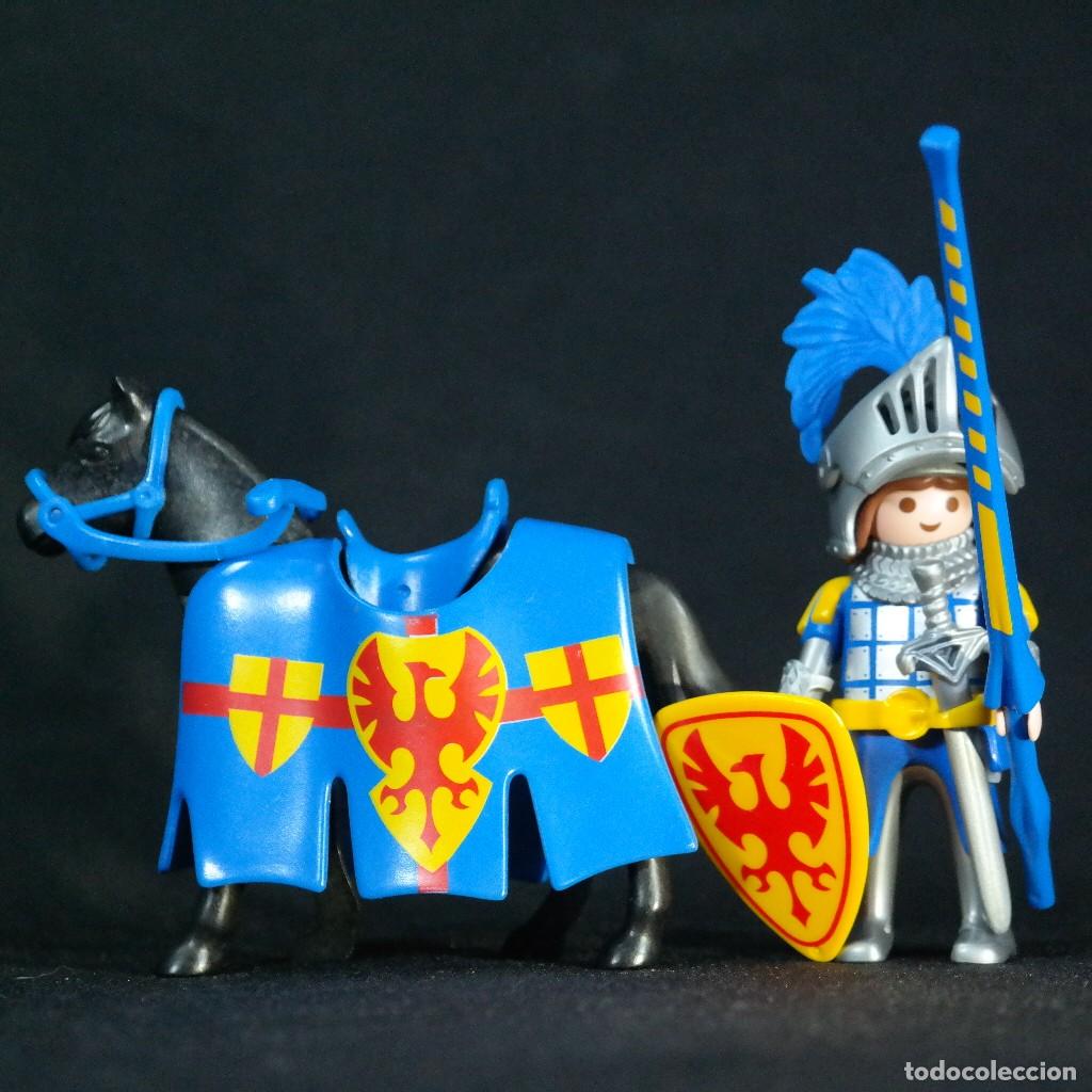 Playmobil: Playmobil caballero medieval con caballo y justa ☼