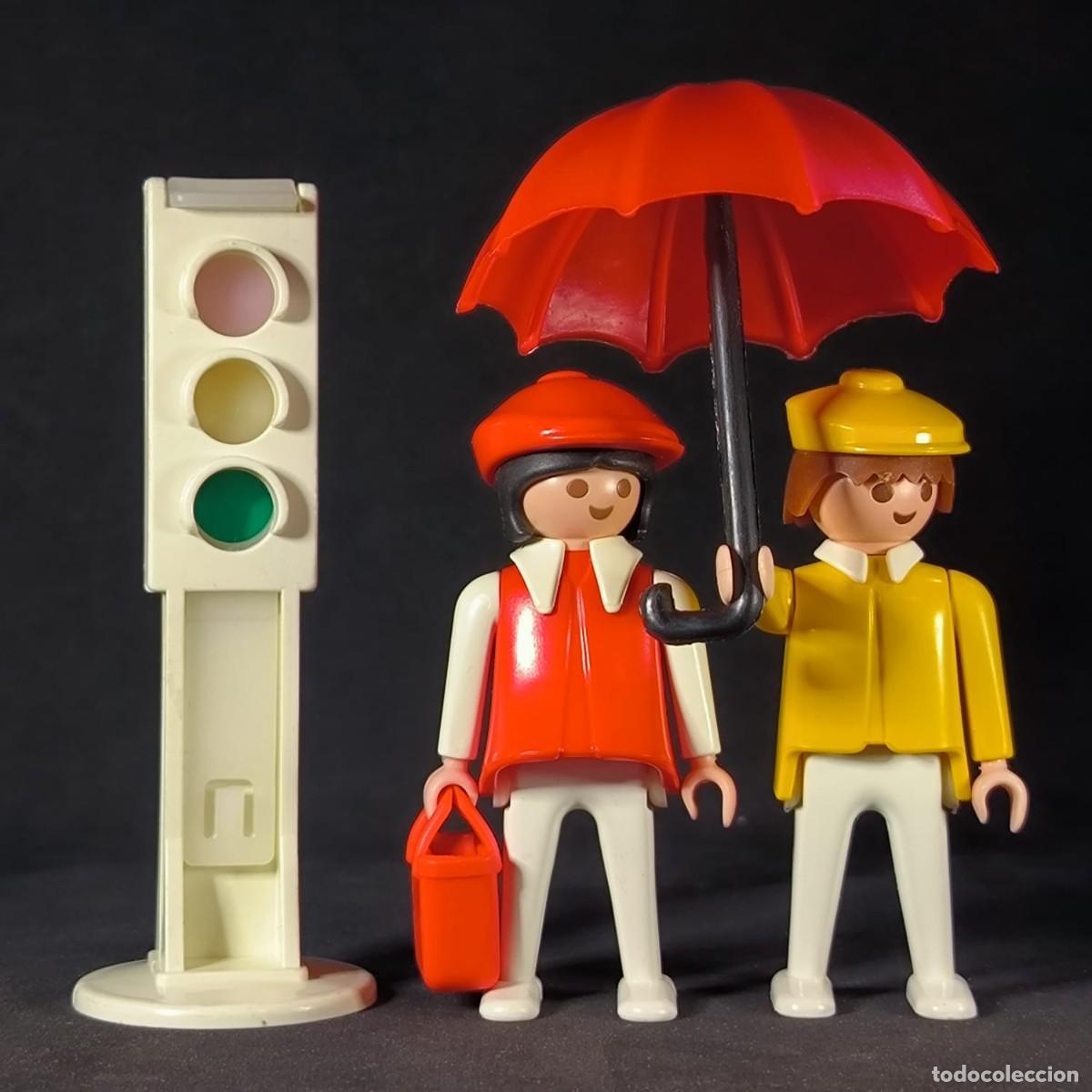 Playmobil: Playmobil dos figuras con semaforo ☼