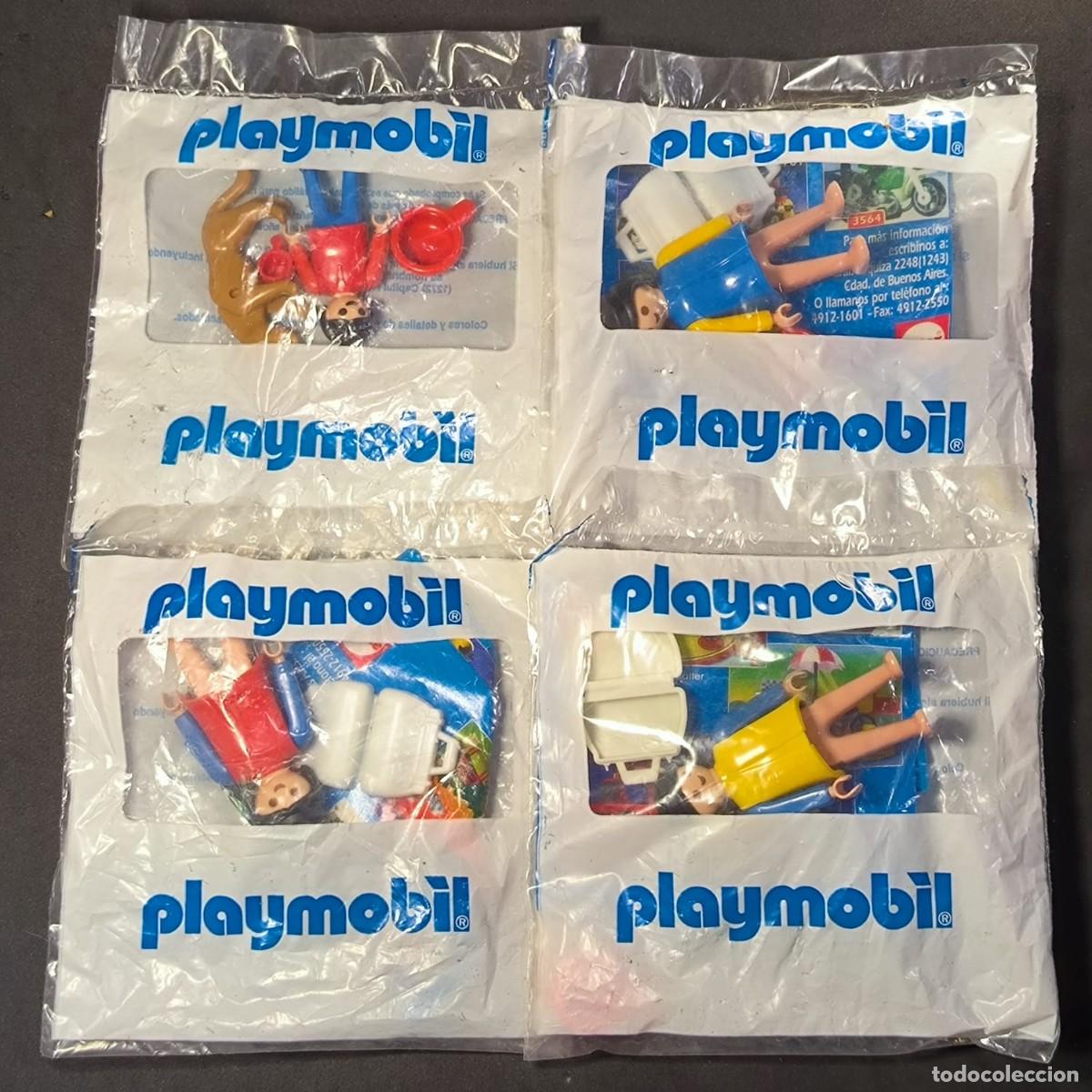 Playmobil: Playmobil 4 bolsitas promocionales de Antex de a&ntilde;o 95 ☼