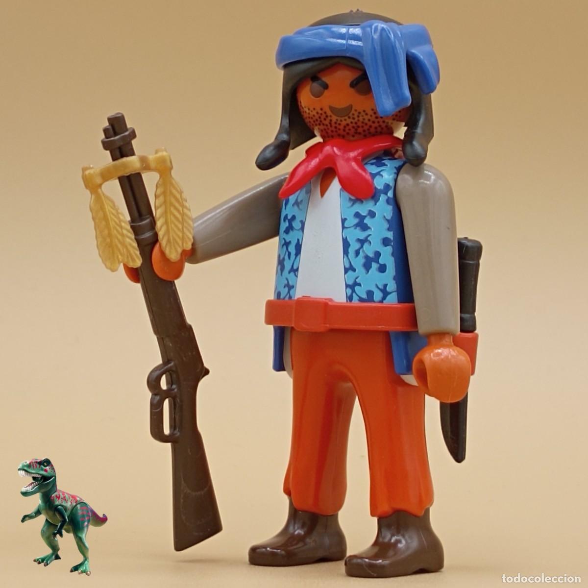Playmobil: Playmobil figura guerrero nativo americano indio renegado forajido oeste western