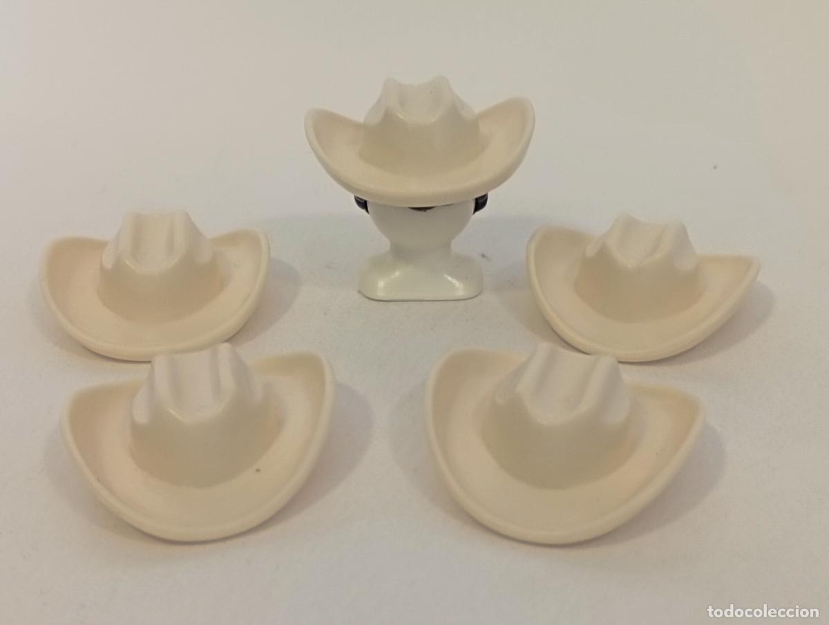 Playmobil: PLAYMOBIL 5 SOMBREROS OESTE --COLOR CRUDO