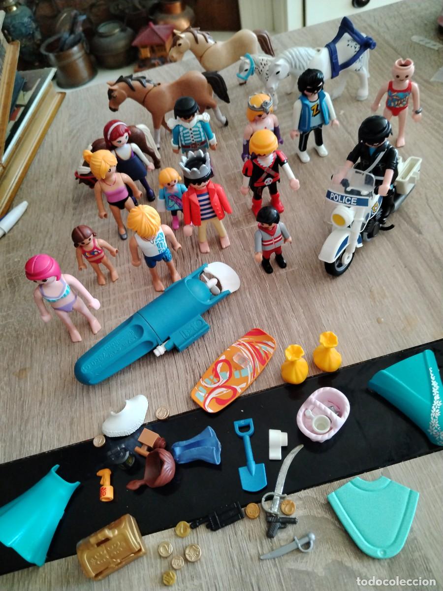 Playmobil: Lote playmobil- caballos figuras de accesorios