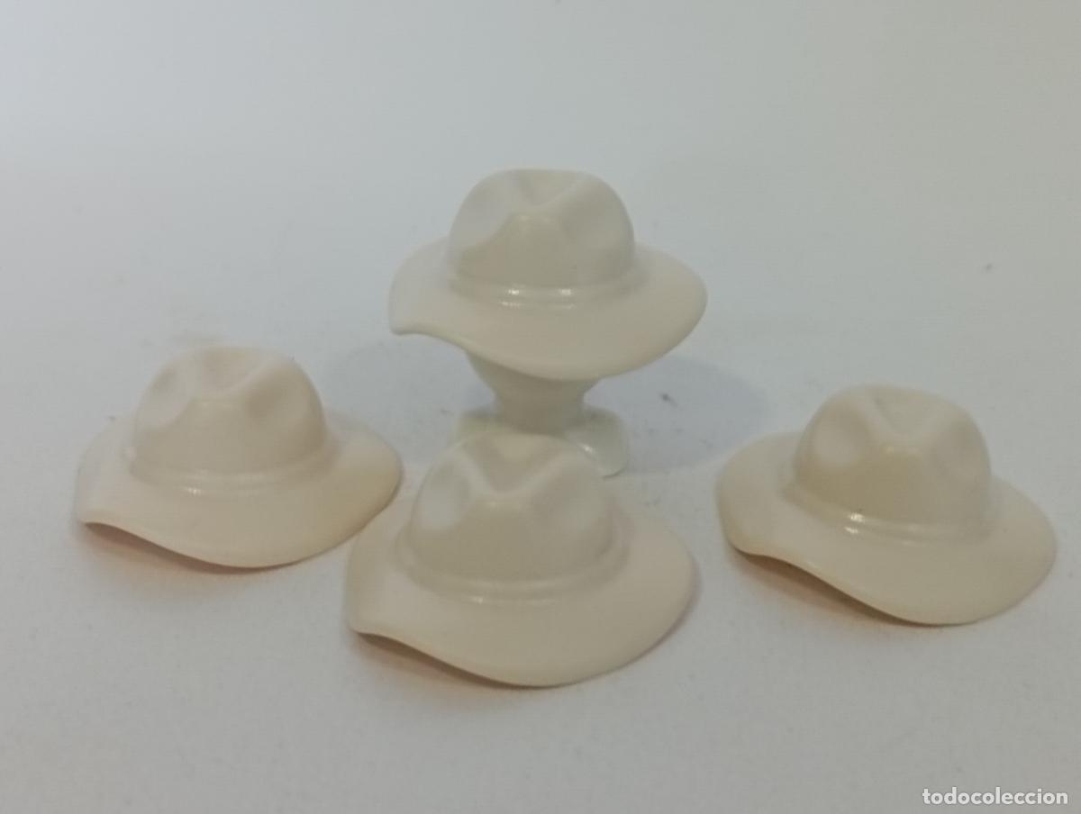 Playmobil: PLAYMOBIL 4 SOMBRERO GORRO OESTE WESTERN---------COLOR CRUDO