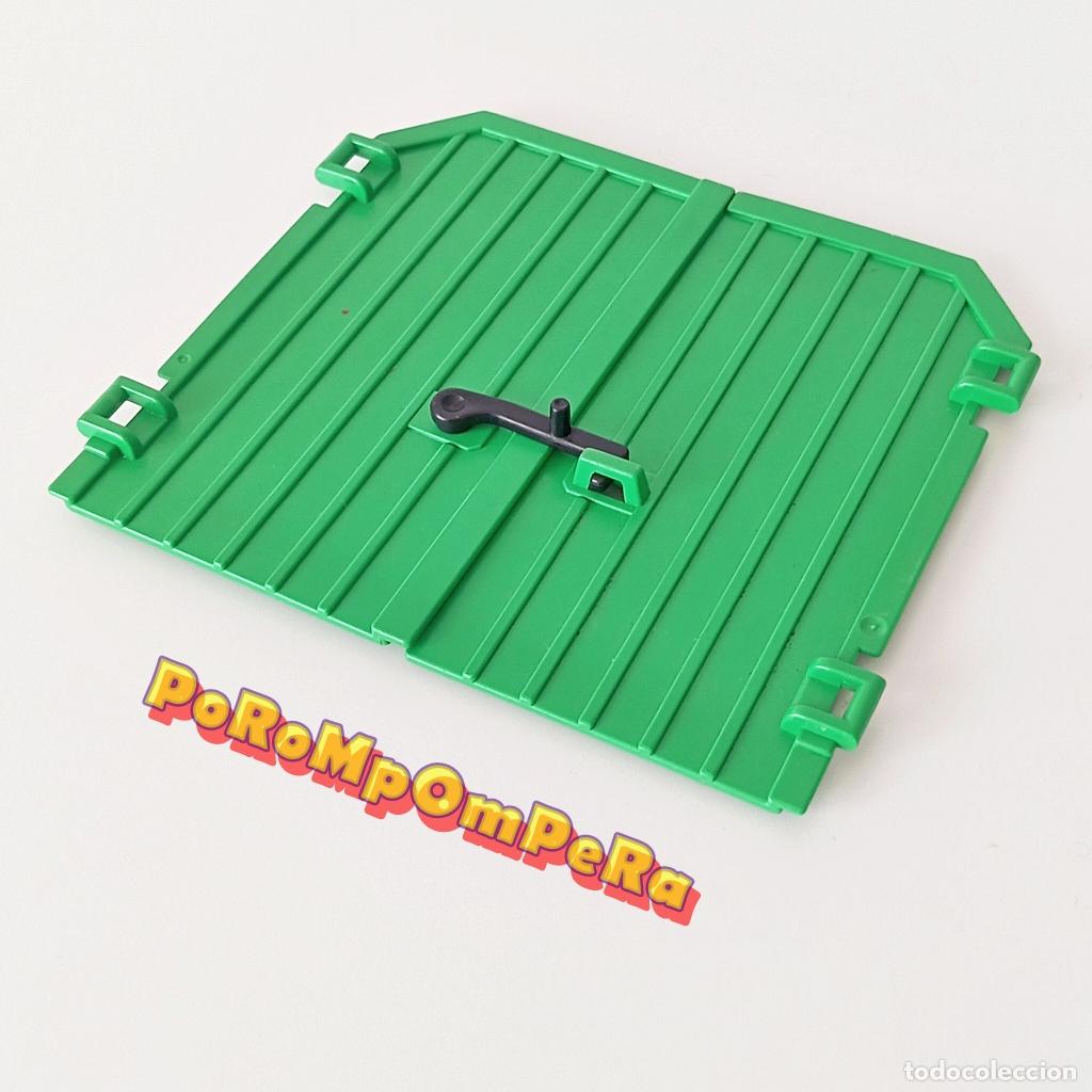 Playmobil: PLAYMOBIL PUERTAS VERDES ENTRADA GRANJA SYSTEM X 4490 SIMILAR 3072 ZOO CG6