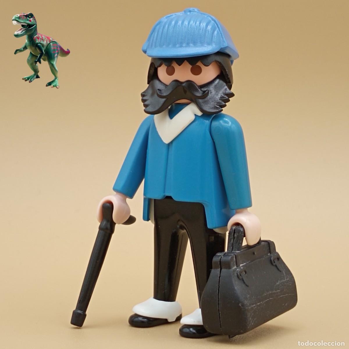 Playmobil: Playmobil figura se&ntilde;or con baston caballero victoriano oeste estacion tren Colorado Springs western