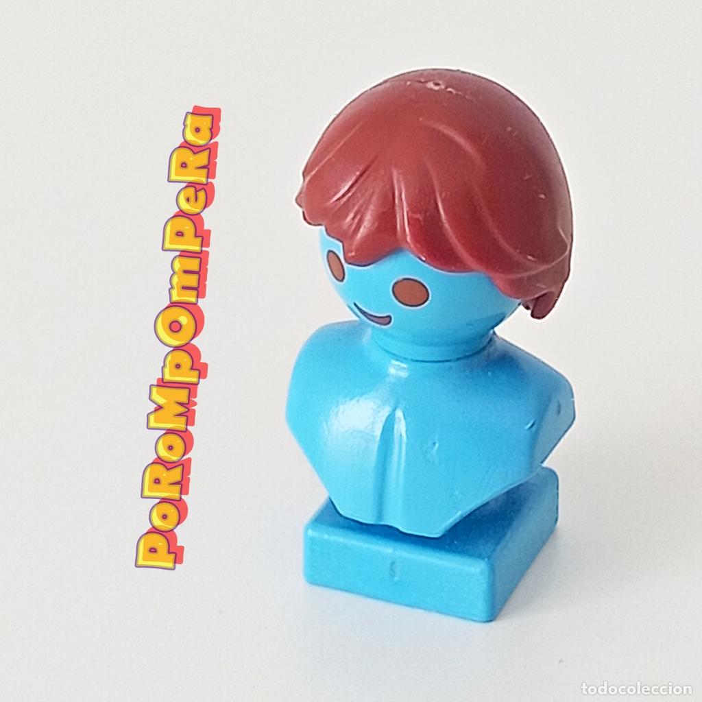 Playmobil: PLAYMOBIL PELUCA MARR&Oacute;N-BRILL? FLEQUILLO DESPEINADO PELO CASTA&Ntilde;O CABELLO CUSTOM/COMPLETAR R8