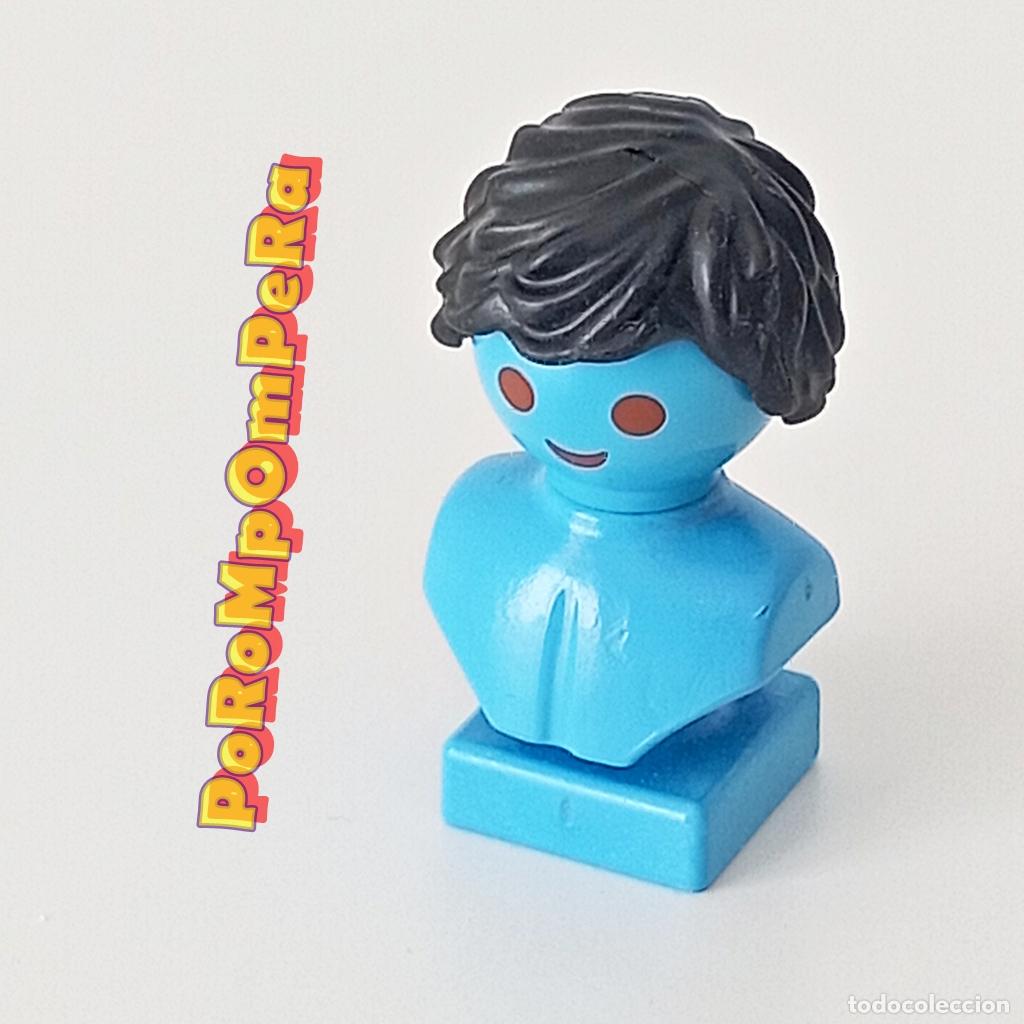 Playmobil: PLAYMOBIL PELUCA NEGRA PELO LIGERAMENTE DESPEINADO CABELLO MORENO CUSTOM/COMPLETAR R8