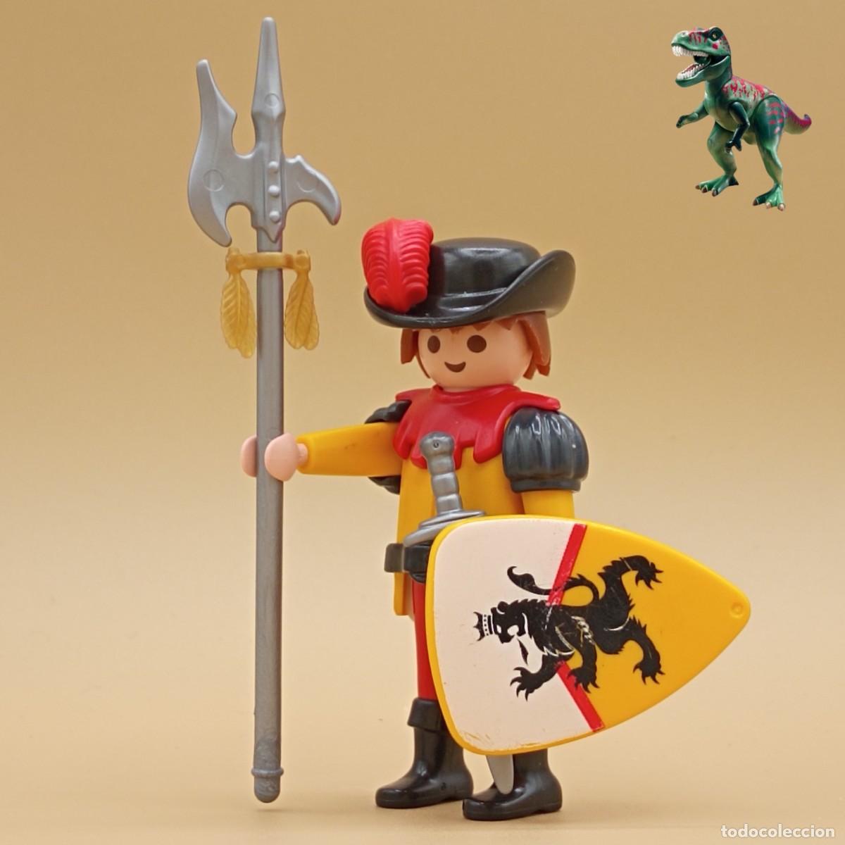Playmobil: Playmobil figura guardia real caballero soldado del leon amarillo guerrero castillo medieval