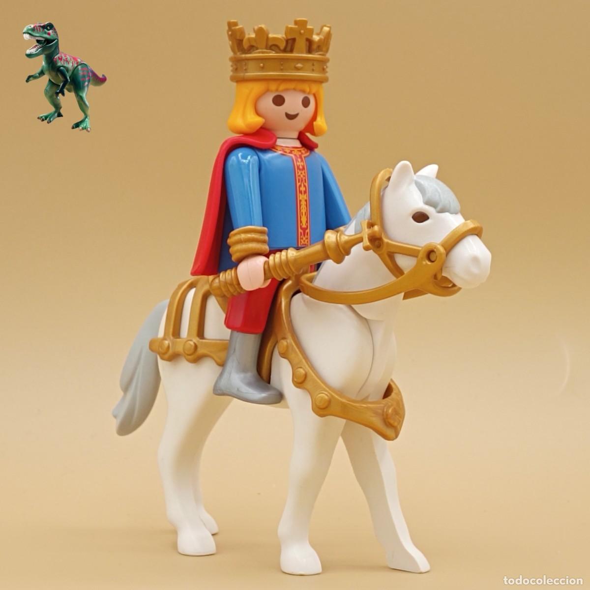 Playmobil: Playmobil figura jinete de Magdeburgo magdeburger reiter caballero rey castillo medieval 6101