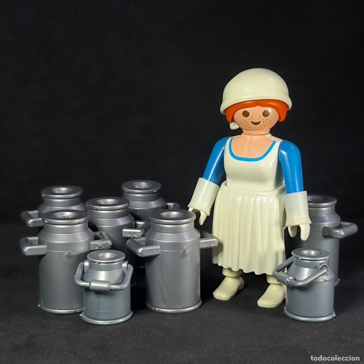 Playmobil: Playmobil lechera con bidones ☼