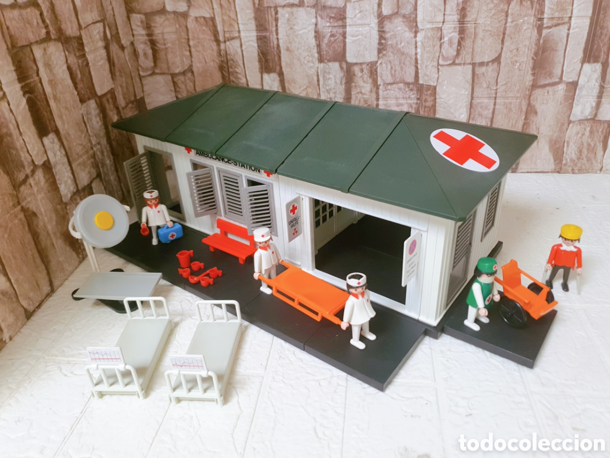 Playmobil: REFERENCIA 100% COMPLETA HOSPITAL DE CAMPA&Ntilde;A SAFARI 3432 QUIROFANO CAMILLA ENFERMERA DOCTOR CARTEL