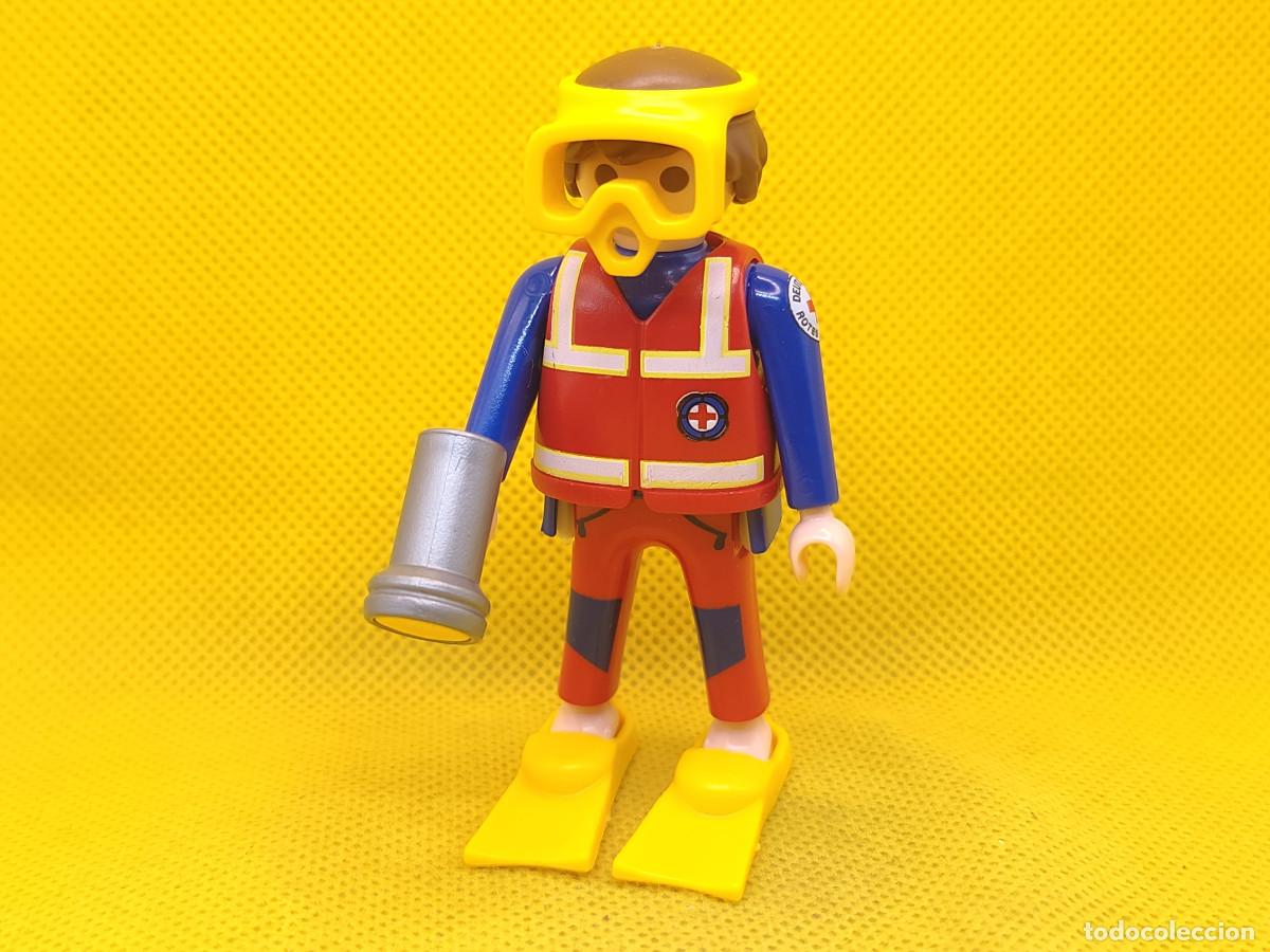 Playmobil: Playmobil Submarinista de rescate con linterna, buzo, enfermero