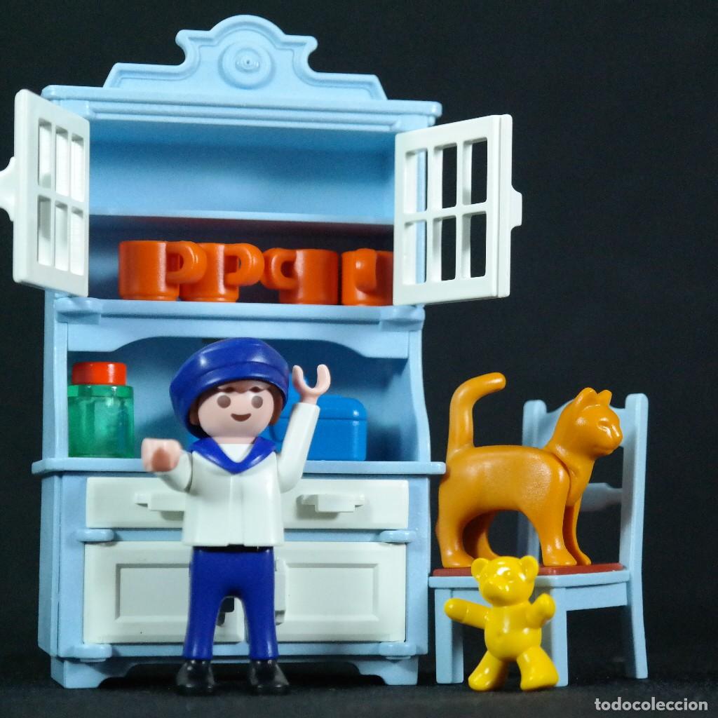 Playmobil: Playmobil comoda con nno y gato☼