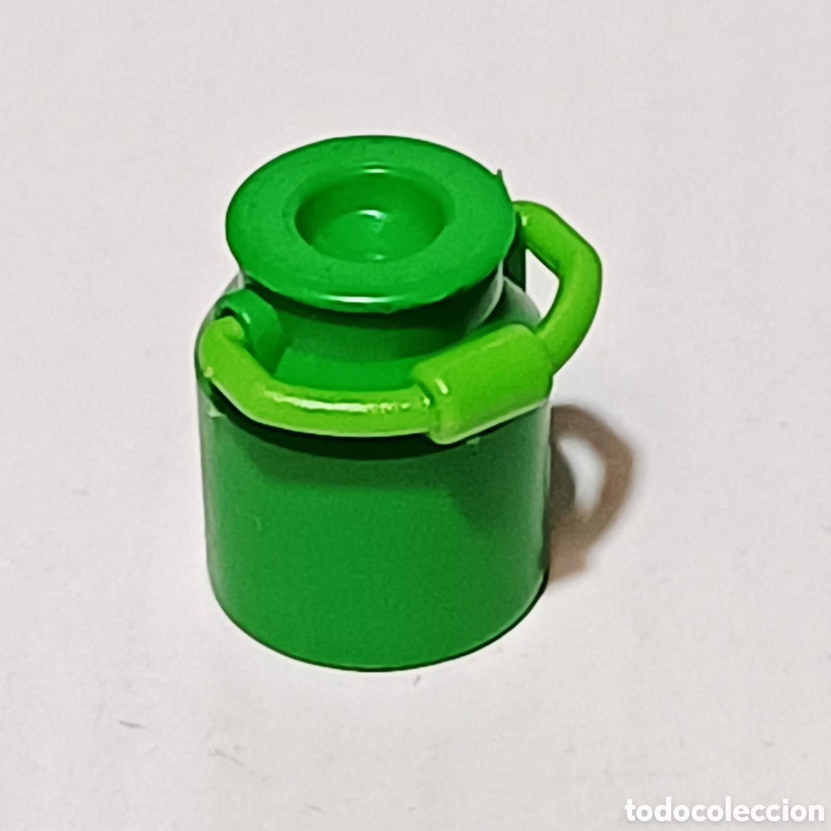 Playmobil: Pieza playmobil dep&oacute;sito lechera leche peque&ntilde;o verde campo country sin tapa inferior
