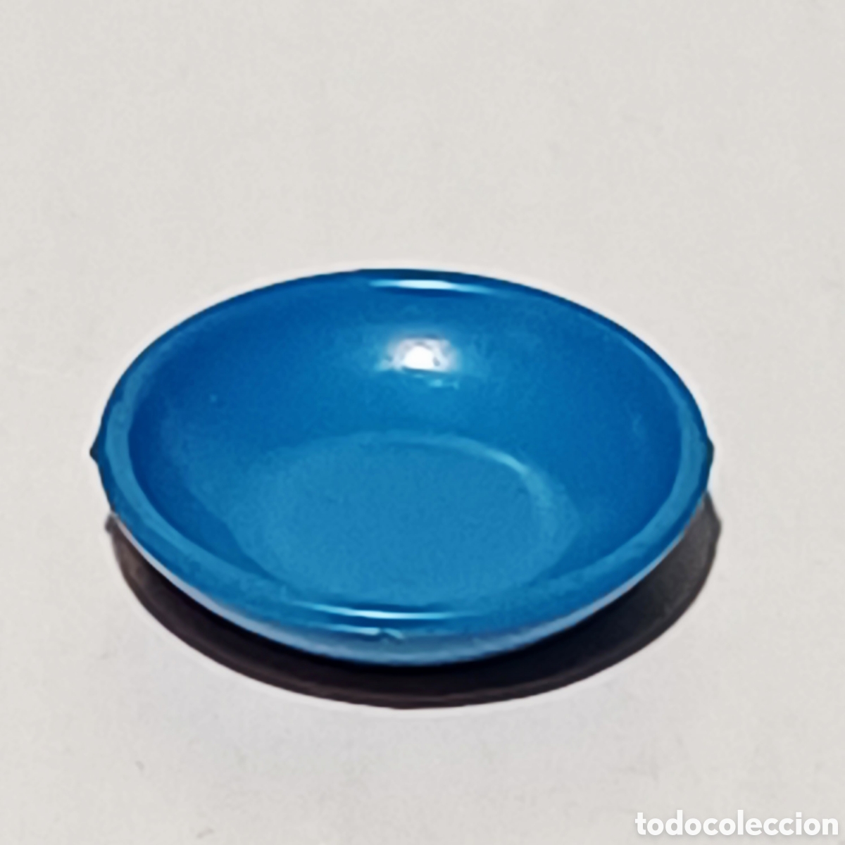 Playmobil: Pieza playmobil plato hondo azul cuenco 1,8 cm diametro