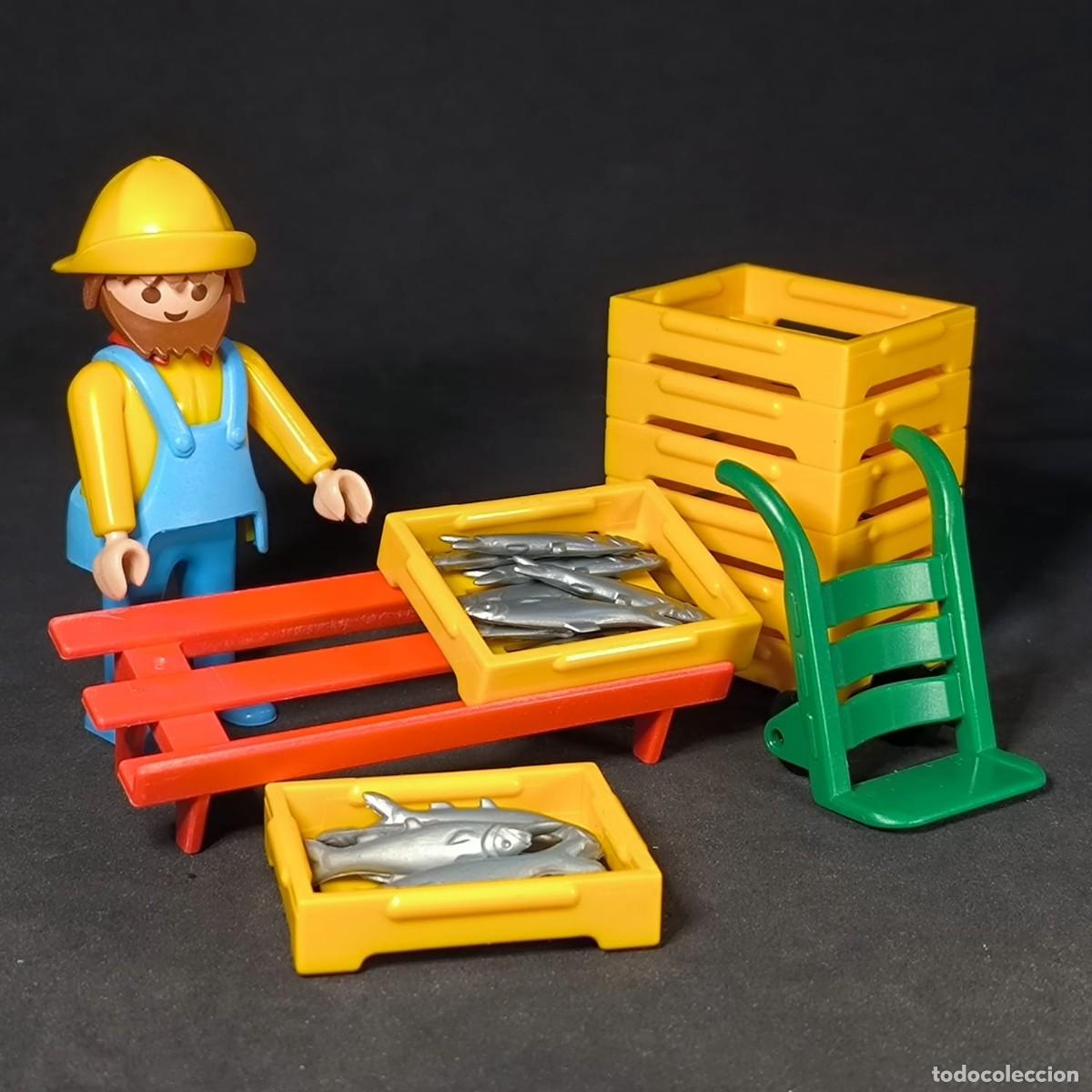 Playmobil: Playmobil pescador con puesto ☼
