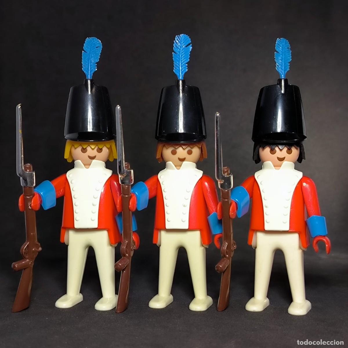 Playmobil: Playmobil 3 soldados ingleses ☼