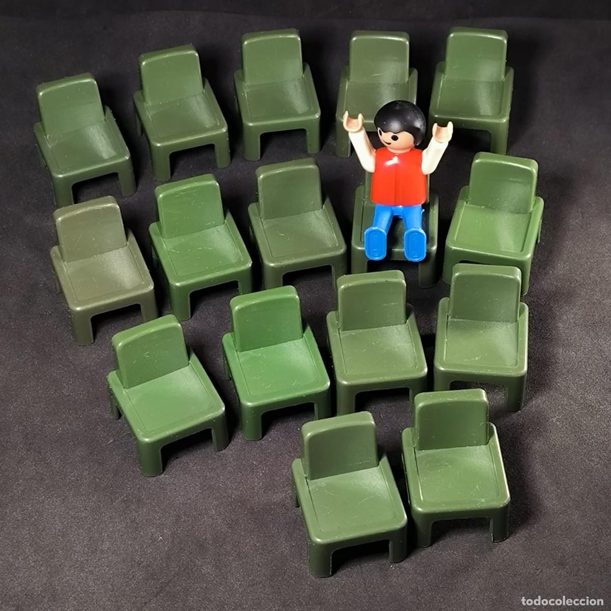 Playmobil: Playmobil sillas verdes con ni&ntilde;o ☼
