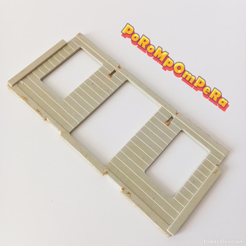 Playmobil: PLAYMOBIL ANTIGUA FACHADA OFICINA SHERIFF OESTE 1&ordf; &Eacute;POCA 3423 PARED ENTRADA A&Ntilde;OS 70 80