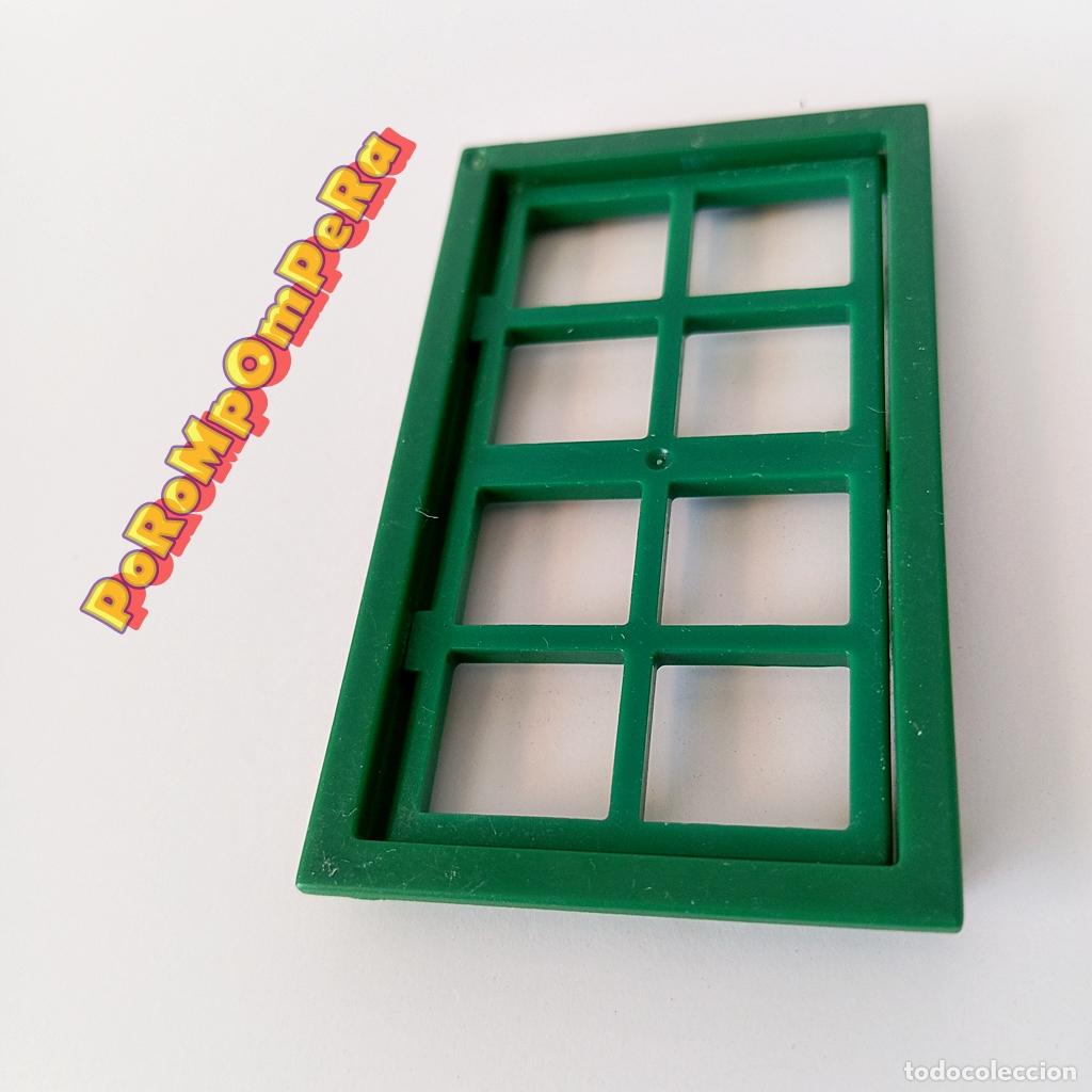 Playmobil: PLAYMOBIL VENTANA VERDE 3419 342X 3430 EDIFICIO OESTE &Eacute;POCA MEDIEVAL SHERIFF'S OFFICE SALOON + A