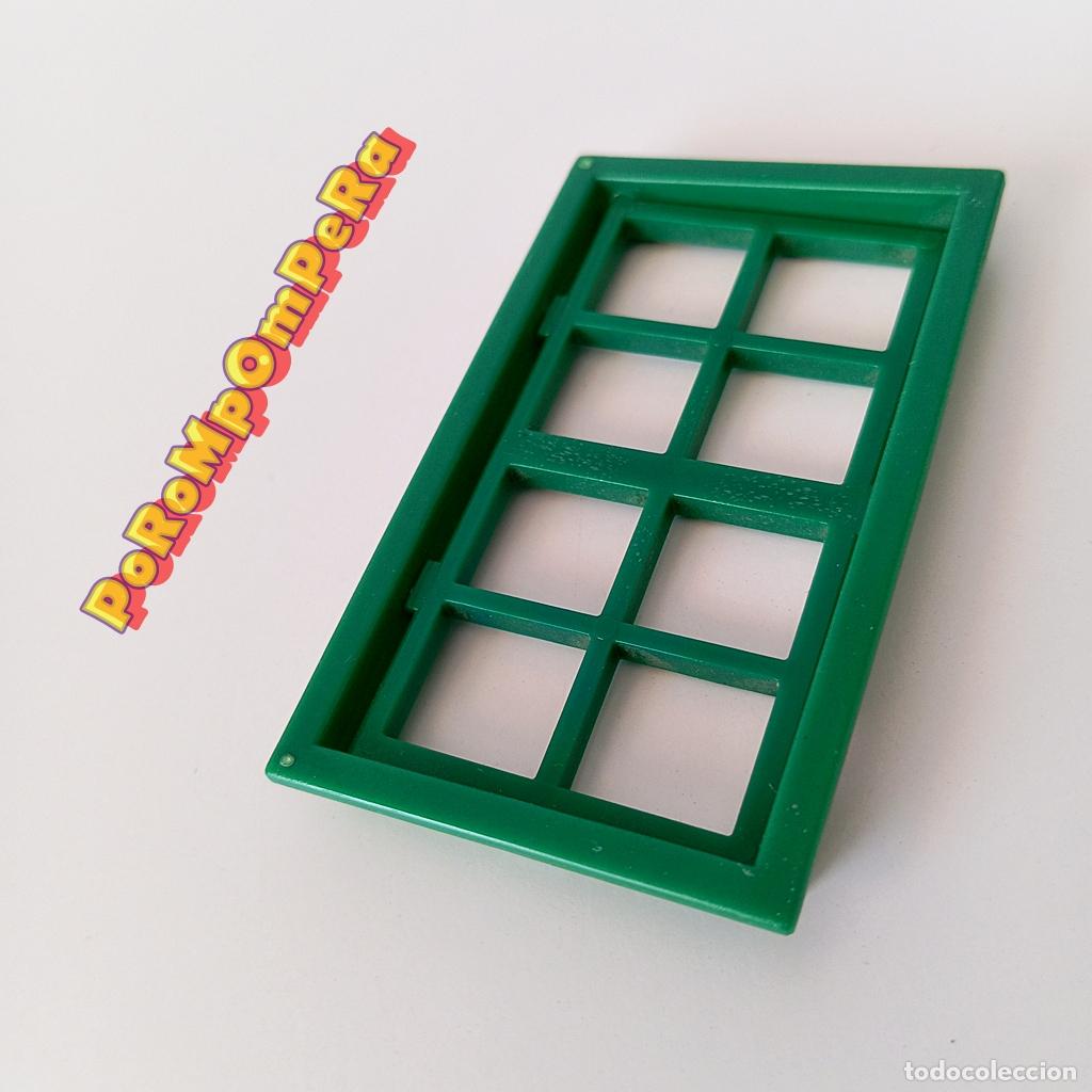 Playmobil: PLAYMOBIL VENTANA VERDE 3419 342X 3430 EDIFICIO OESTE &Eacute;POCA MEDIEVAL SHERIFF'S OFFICE SALOON + E