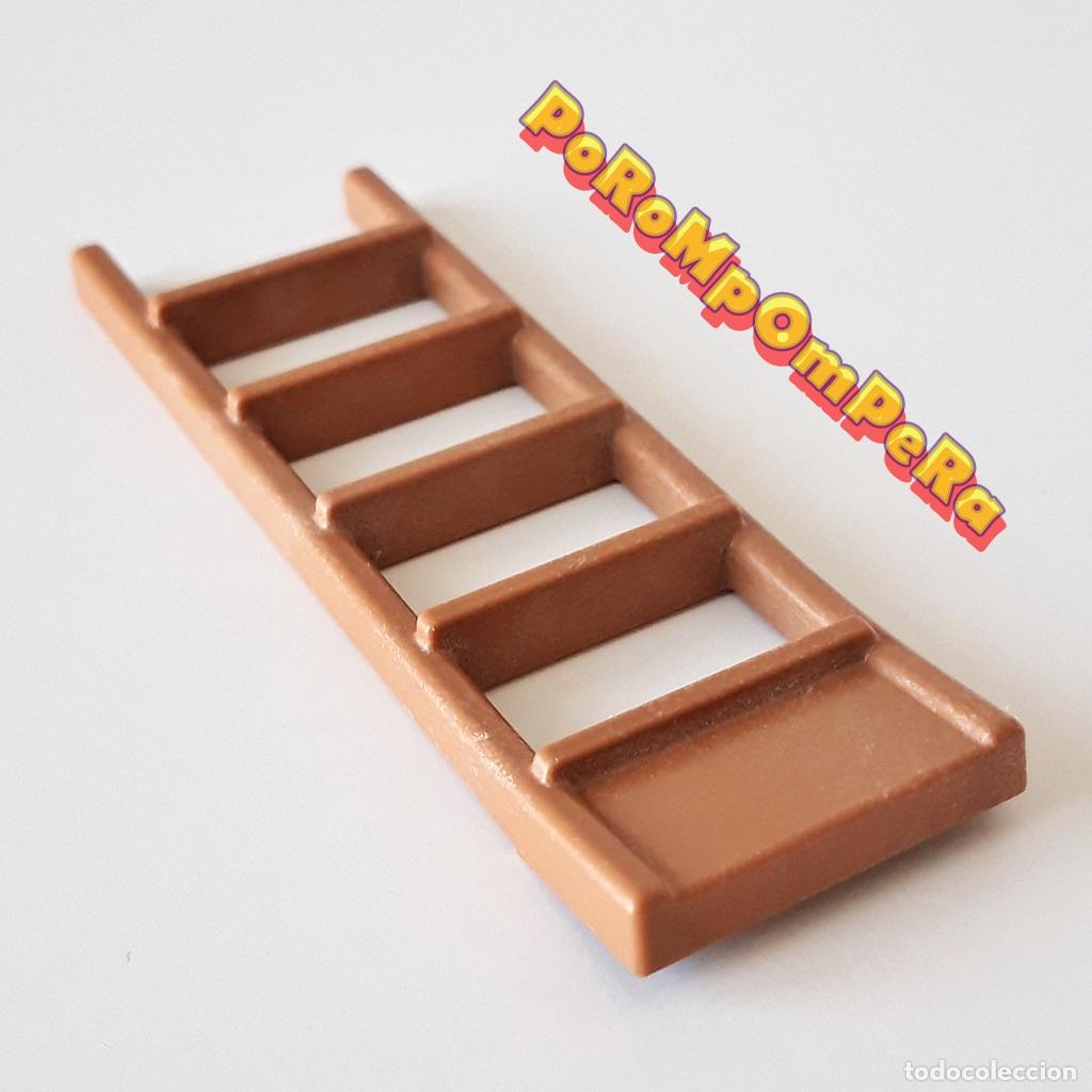 Playmobil: PLAYMOBIL ESCALERA PEQUE&Ntilde;A MARR&Oacute;N FUERTE OESTE SYSTEM X 5245 6270 6427 ESCALERILLA FRT