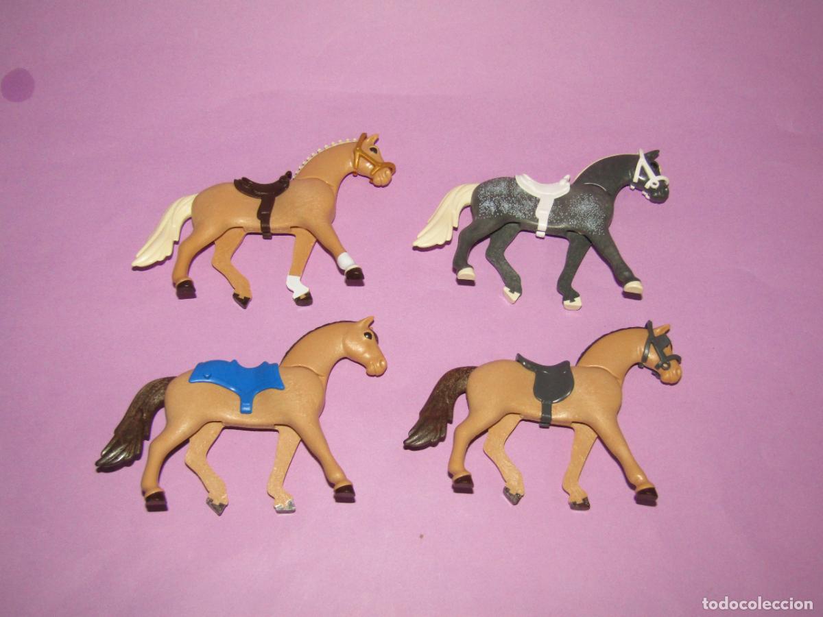 Playmobil: Lote de 4 Caballos de PLAYMOBIL a Estrenar