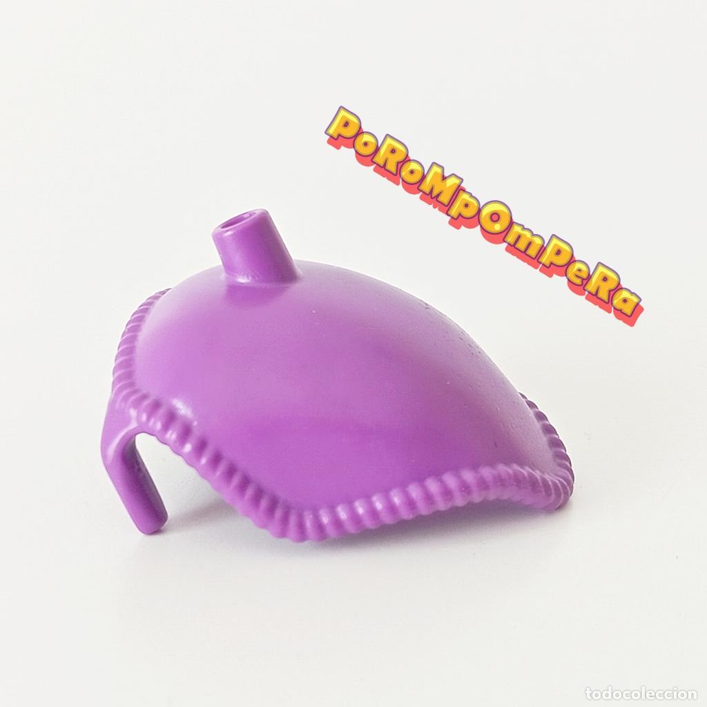 Playmobil: PLAYMOBIL TOCADO MORADO ELEFANTE PEQUE&Ntilde;O 4235 M&Aacute;SCARA ADORNO CABEZA CIRCO DOMADOR MANTA CABEZA