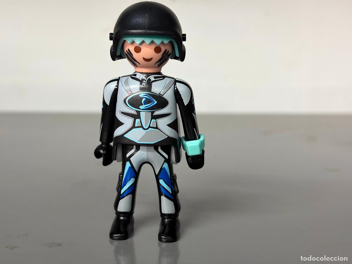 Playmobil: playmobil figura ciudad espia con casco-oferta