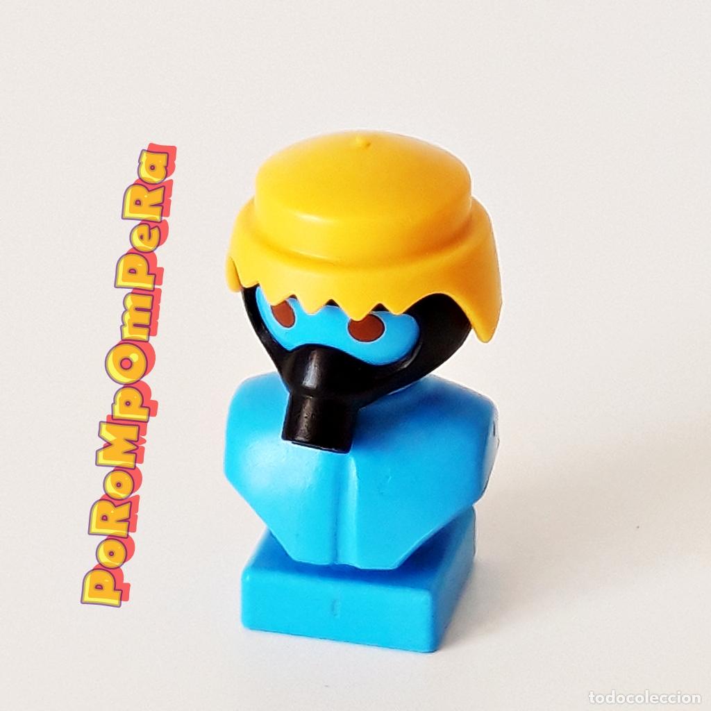 Playmobil: PLAYMOBIL M&Aacute;SCARA DE GAS NEGRA ANTIGAS OXIGENO BOMBERO POLIC&Iacute;A CUSTOM/COMPLETAR E9