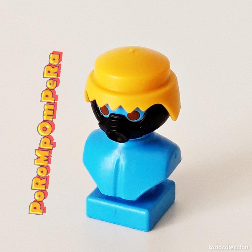 Playmobil: PLAYMOBIL M&Aacute;SCARA DE GAS NEGRA 5186 5515 5801 5844 ANTIGAS OXIGENO AGENTE POLIC&Iacute;A COMPLETAR E9