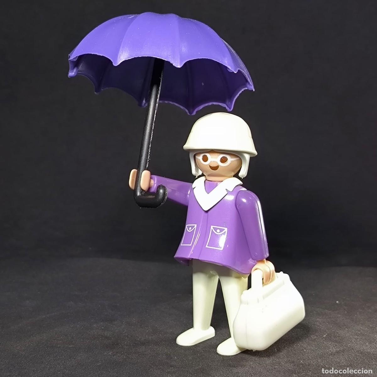 Playmobil: Playmobil mujer con paraguas ☼