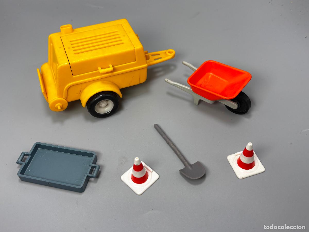 Playmobil: Playmobil carretilla compresor obra